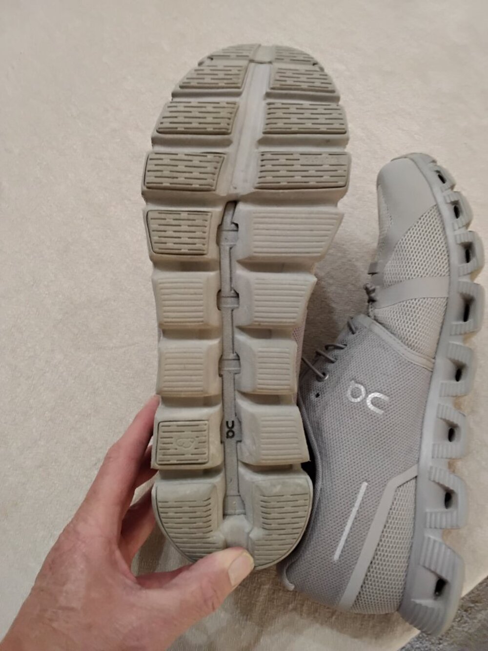 On Cloud 5 "Fog/Alloy" Men's Size 11 - Excellent Condition - Picture 8 of 11